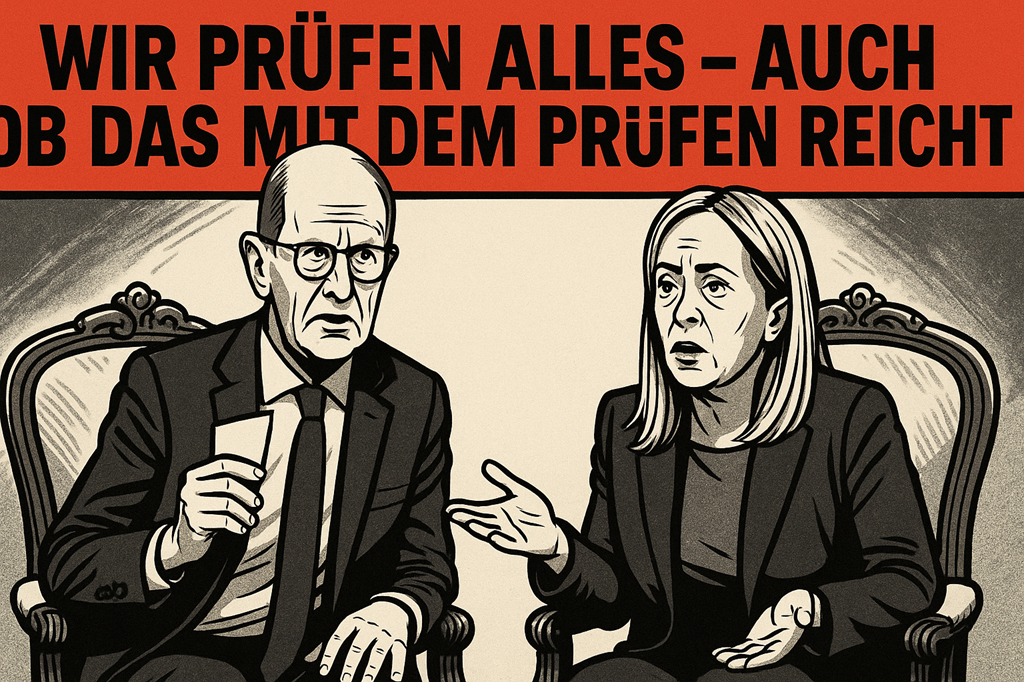 MERZ IN ROM: „WIR PRÜFEN ALLES – AUCH OB DAS MIT DEM PRÜFEN REICHT“