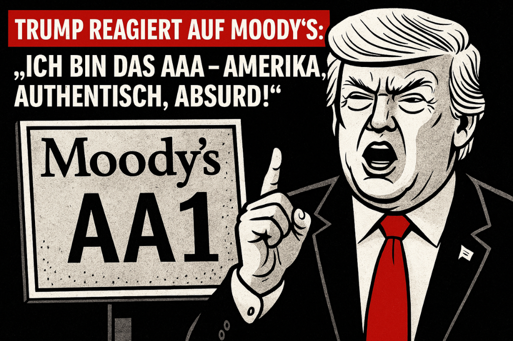TRUMP REAGIERT AUF MOODY’S: „ICH BIN DAS AAA – AMERIKA, AUTHENTISCH, ABSURD!“