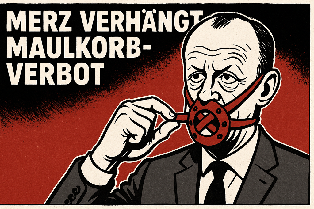 MERZ MACHT MAULKORB: „WIR SCHWEIGEN JETZT HART!“