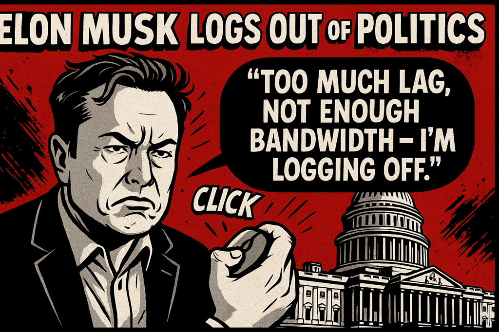 ELON MUSK SCHALTET POLITIK AB: „ZUVIEL LAG, ZU WENIG BANDBREITE – ICH LOGGE MICH AUS.“