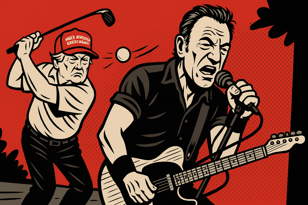 TRUMP VS. SPRINGSTEEN: WENN DER BOSS SPIELT UND DER PRÄSIDENT BALLT