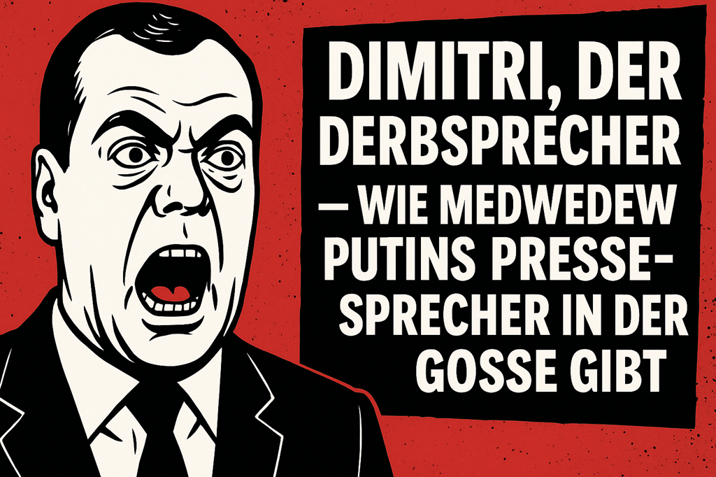 „Dimitri, der Derbsprecher“ – Wie Medwedew Putins Pressesprecher in der Gosse gibt