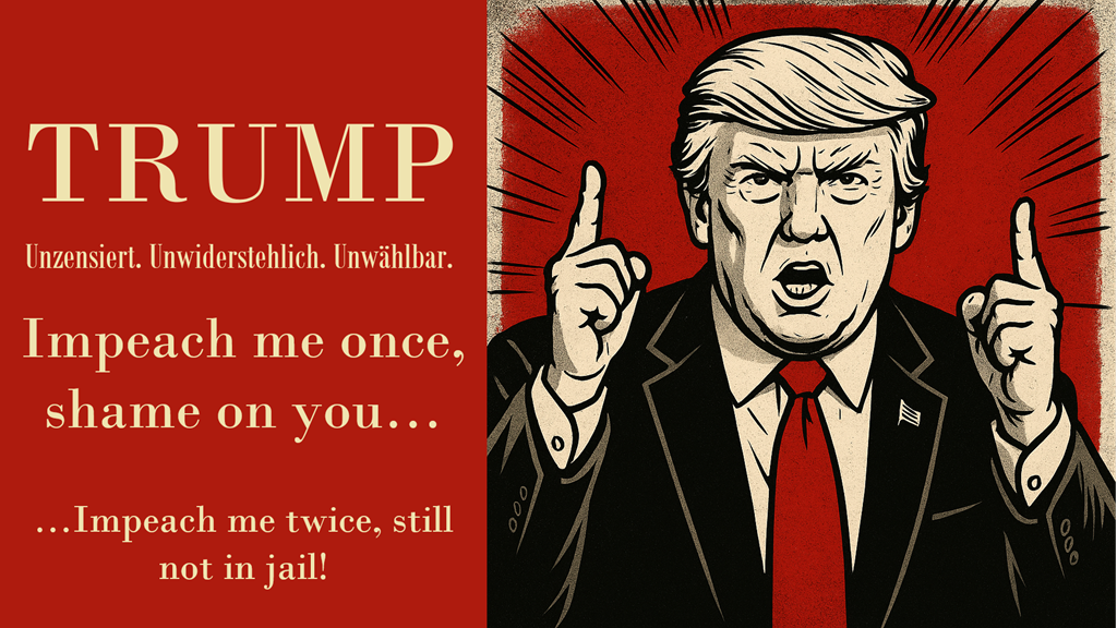 TRUMP – Unzensiert. Unwiderstehlich. Unwählbar - Impeach me once, shame on you…