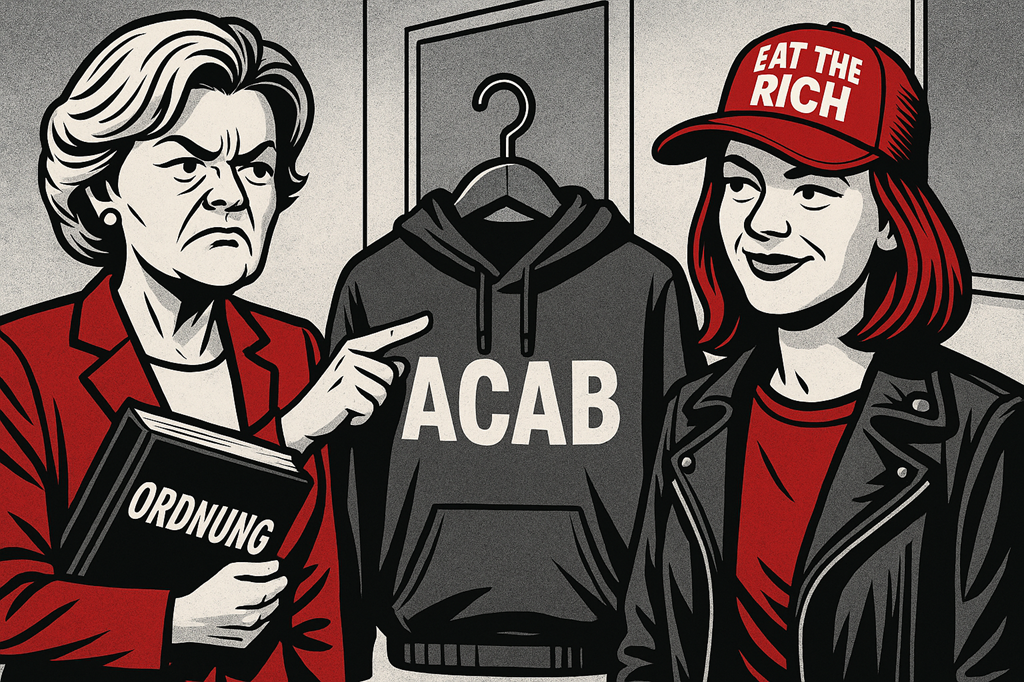 „ACAB auf dem Weg in den Bundestag“ – Julia Klöckner entdeckt den Textil-Terrorismus