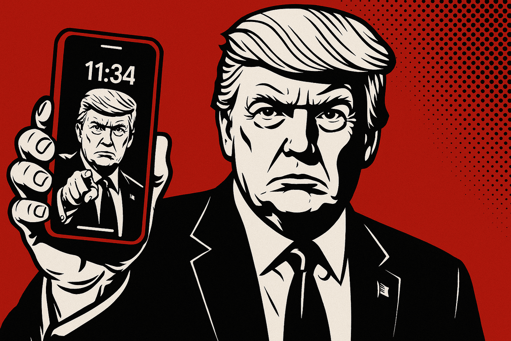 Mirror, Mirror, on the Phone – Trump sieht den Größten: sich selbst