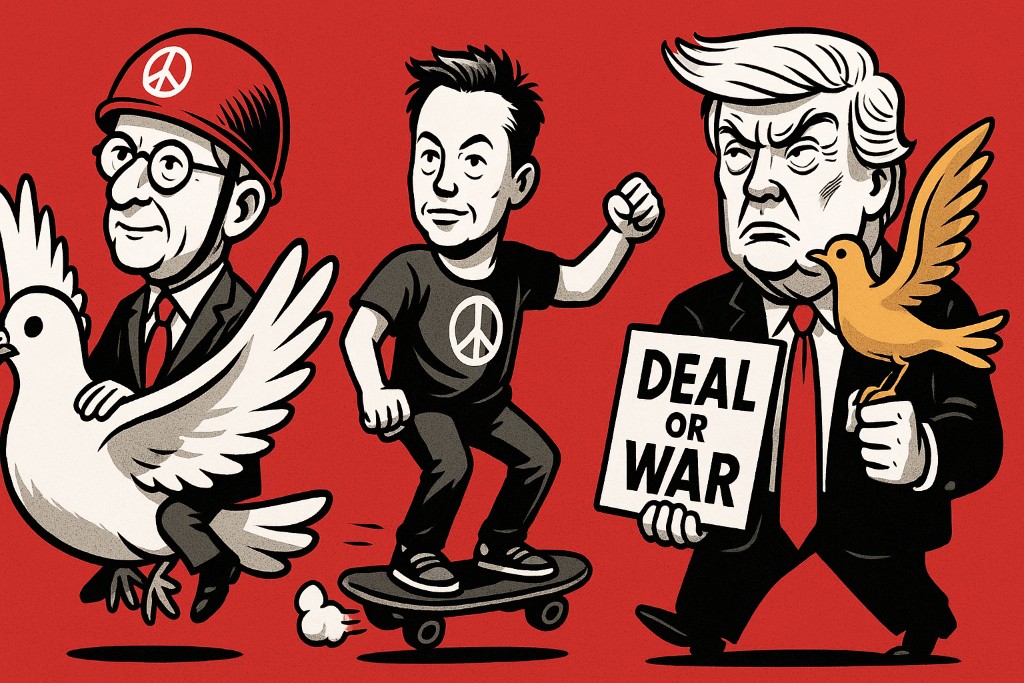 Frieden durch Fantasie – Wenn Mützenich, Musk und Trump gemeinsam UNO spielen