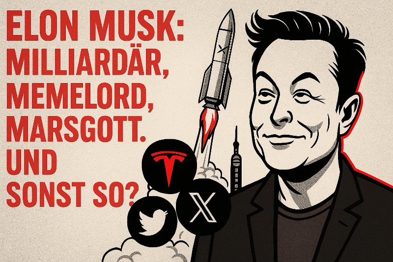 Elon Musk – Milliardär, Memelord, Marsgott. Und sonst so?