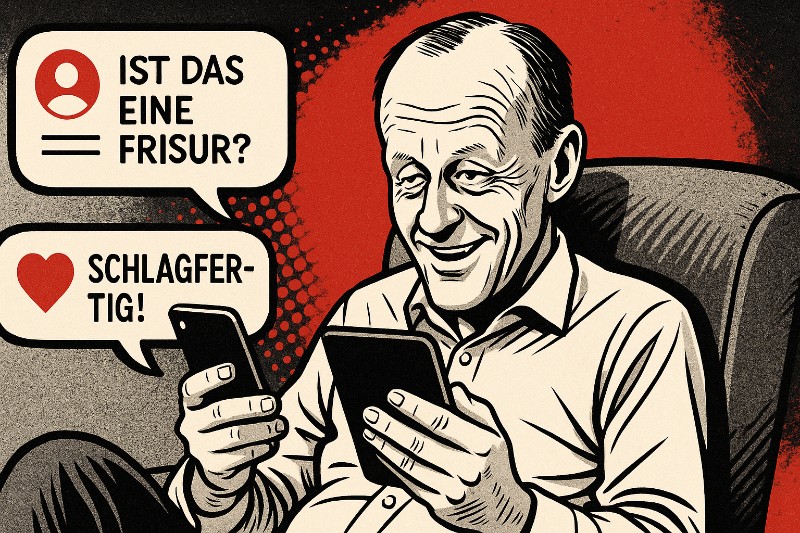 Von BlackRock zu TikTok – Friedrich Merz entdeckt das Internet (und sich selbst gleich mit)