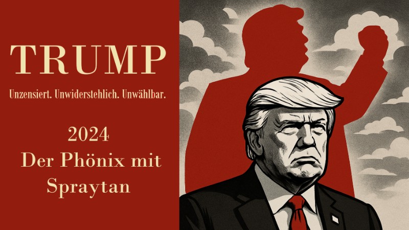 TRUMP – Unzensiert. Unwiderstehlich. Unwählbar - 2024 – Der Phönix mit Spraytan
