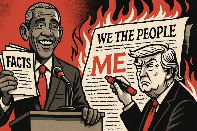 Yes We Slide – Barack Obama warnt vor der Trumpisierung der Demokratie