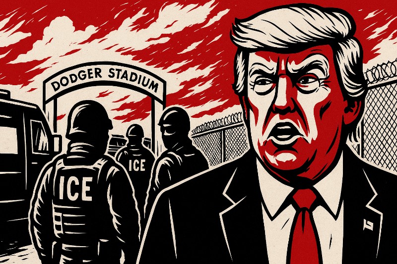 ICE Cold und Dodger Warm – Wie Donald Trump im Stadion den Verstand verliert (falls vorhanden)