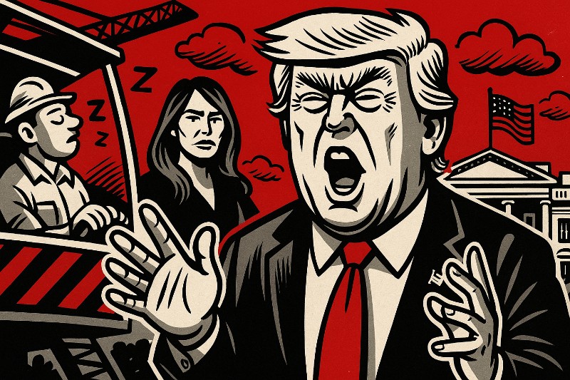 Schlafen, Schreien, Schachmatt – Die Woche, in der Donald Trump Amerika wieder großschnarchte