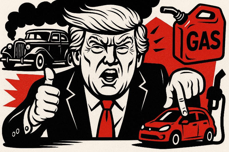 Die Rückkehr der röhrenden Dinosaurier – Wie Donald Trump die Elektromobilität rückwärts lädt