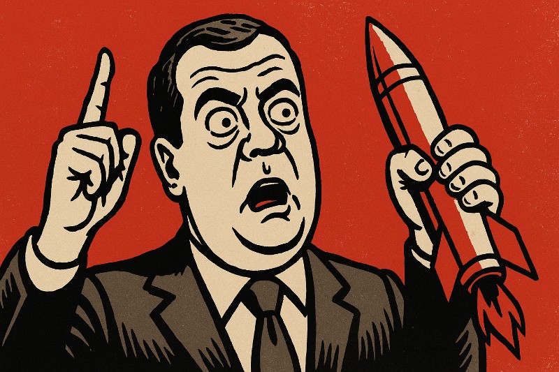 Dimitri Nuke-medwedew – Der Atomclown mit Telegram-Knopf