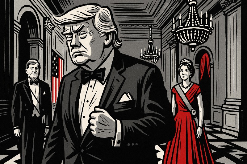 KÖNIG TRUMP IM KÄSEPALAST