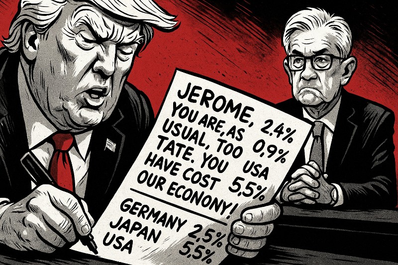 Trumps Zins-Wutanfall auf Papyrus-Niveau: Wirtschaft per Post-it – oder: Wie man Zentralbanken mit Filzstift regiert