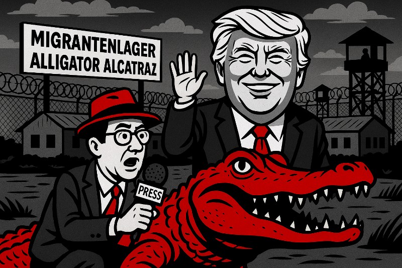 Alligator Alcatraz – Trumps neue Wohlfühloase für verlorene Gehirnzellen