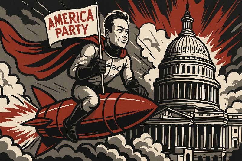 Elon „Emperor of Everything“ Musk startet die „America Party“ – und nennt es Demokratie 2.0 (Beta)