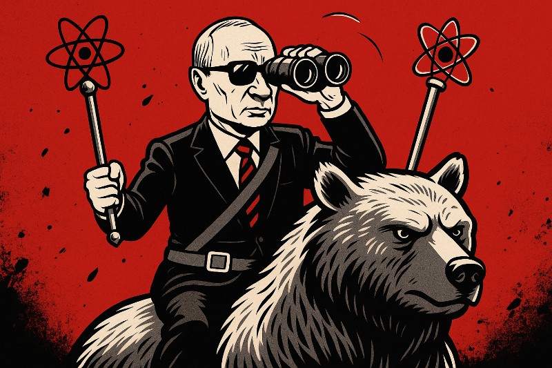 PUTIN – DER GROßE, DER STARKE, DER SICH VOR DEM VOLK VERSTECKTE