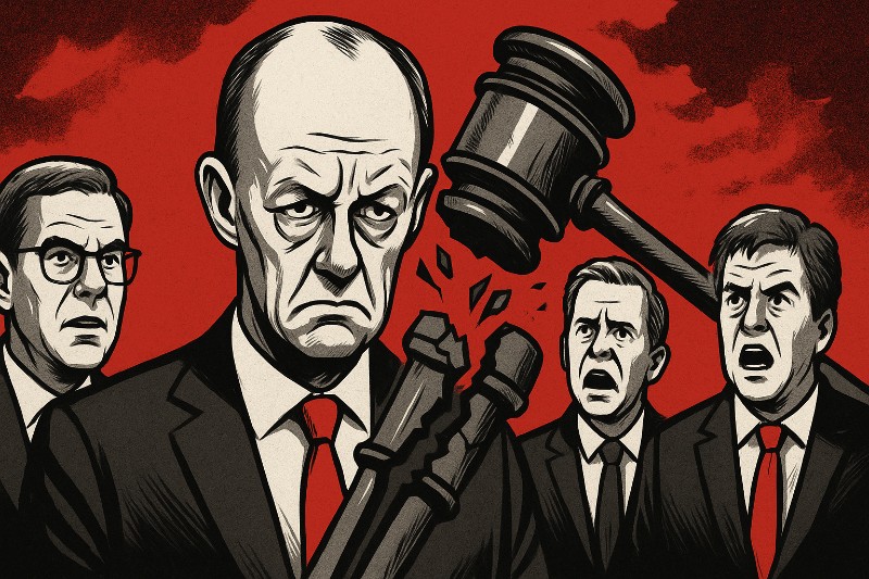 Ver(h)ampelt und abgesägt – Wie sich die Merz-Regierung mit einem Richterwahl-Ritual selbst enthauptet