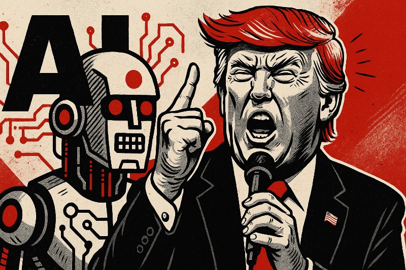 KI? Nicht mit Donald! – Wie Trump die künstliche Intelligenz durch patriotischen Wahnsinn ersetzt