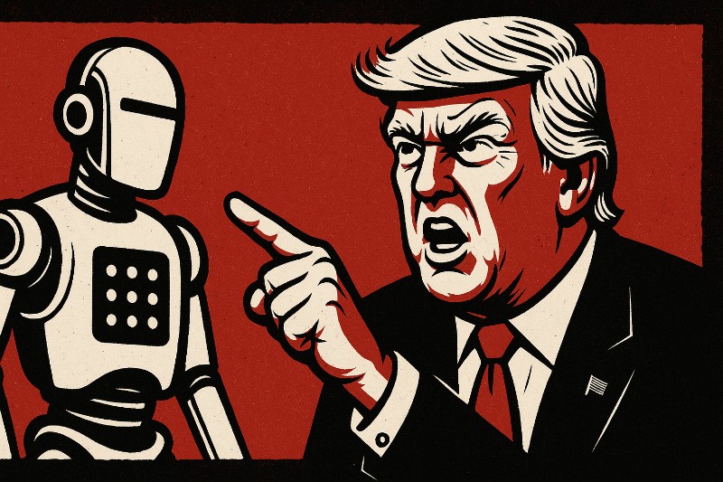 „WOKE KI? NO WAY!“ – Donald Trump erklärt den Maschinen den Krieg (aber nur den liberalen)