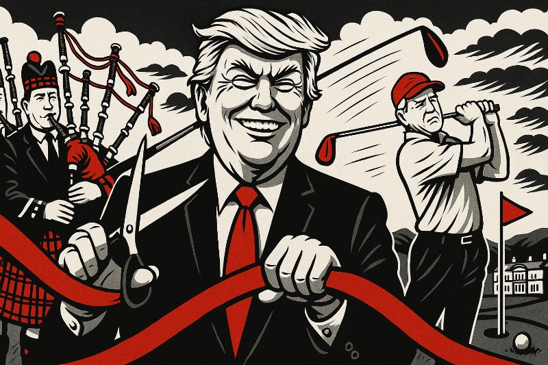Donald Trump in Schottland: Diplomatie mit Handicap