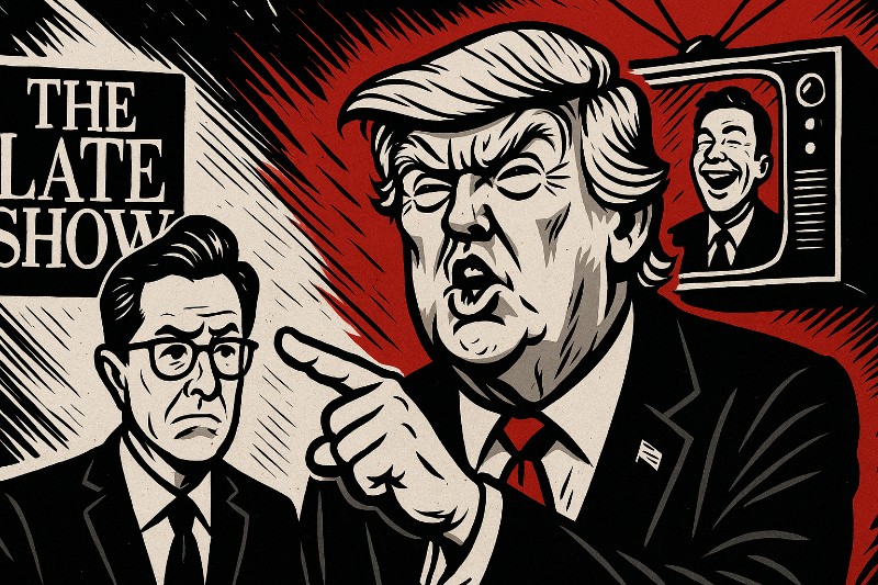 „The Late Shove with Donald Trump“ – Wie der Präsident Late-Night-Humor zur Staatsbedrohung erklärte