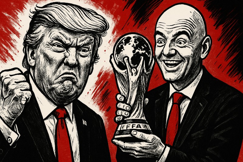 Wenn der FIFA-Boss die Schweizer Alpen rettet – oder: Wie man mit einem Pokal einen Zollkrieg beendet