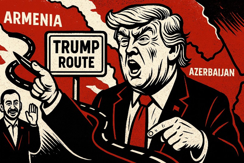 TRUMP – DER WELTFRIEDENSBAUMEISTER AUF DURCHFAHRT