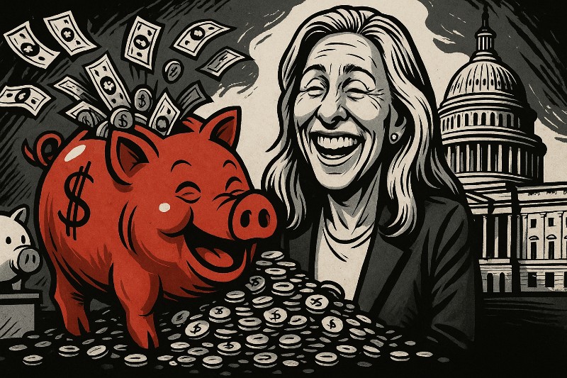 Vom kleinen Sparschwein zur prall gefüllten goldenen Sau – Marjorie und das Wunder von Washington