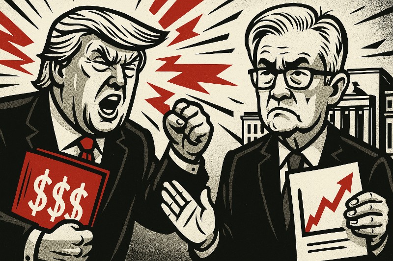 Trump vs. Powell – Der Zinskrieg: Wenn Wirtschaftspolitik wie eine Reality-Show läuft
