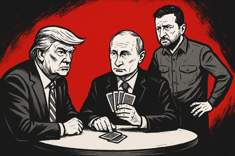 Weltpolitik auf Eis: Wenn Trump und Putin in Alaska pokern und Europa nur zuschaut – mit Merz als Maître d’Hystérie