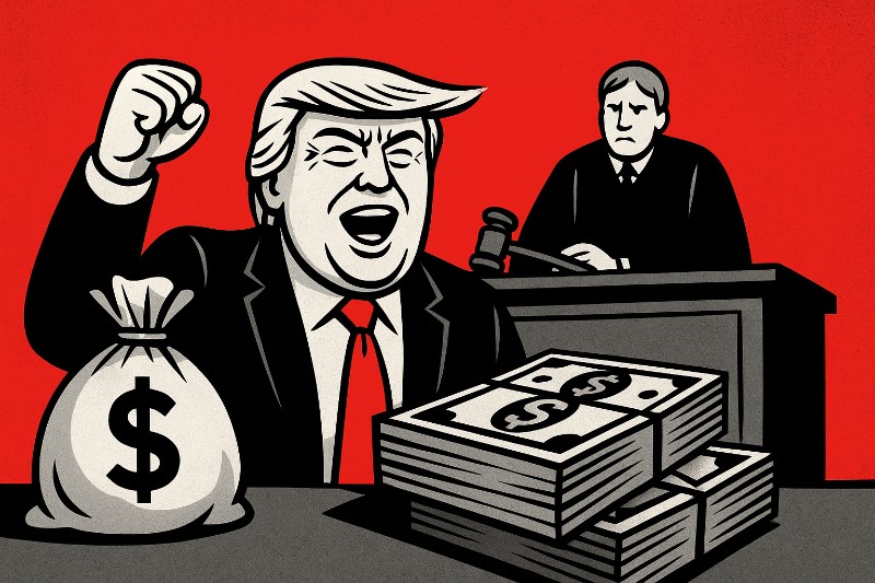 Der goldene Mittelweg zwischen Gerechtigkeit und Großmaul – Trumps Bußgeld halbiert, Ego verdoppelt