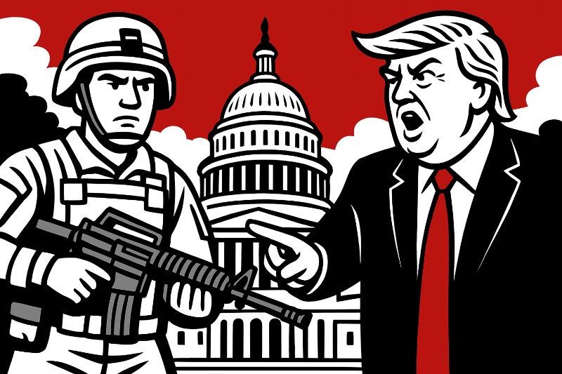 Operation Washington Wonderful – Wenn der Präsident Soldaten schickt, um Tauben und Demokraten in Schach zu halten