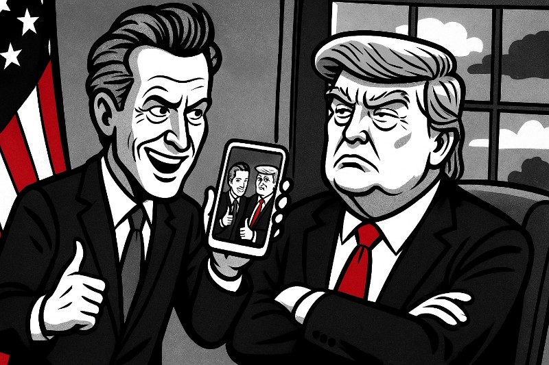 Wenn Memes mehr Reichweite haben als Gesetze: Wie Gouverneur Gavin „GIF“ Newsom zum Albtraum der Trump-Republik wird