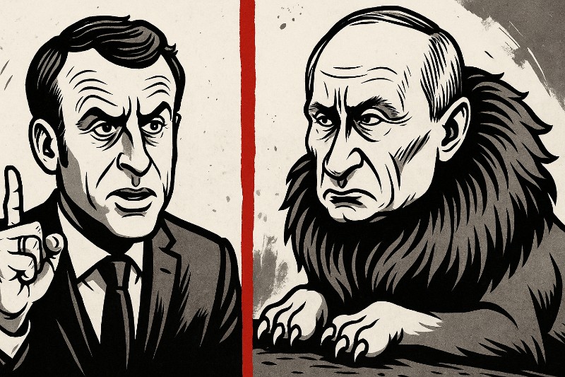 Macron vs. Putin: Zoologieunterricht für Europa