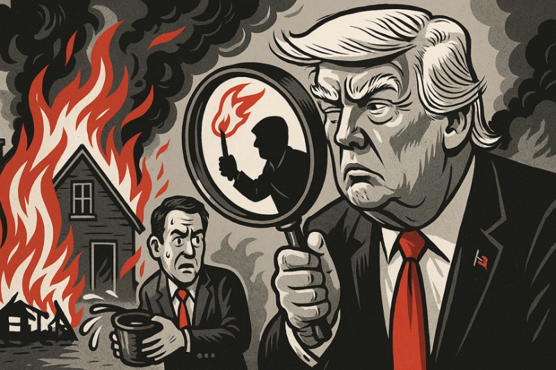 Feuer, Fackeln und Filterblasen – Trumps selektiver Umgang mit Gewalt