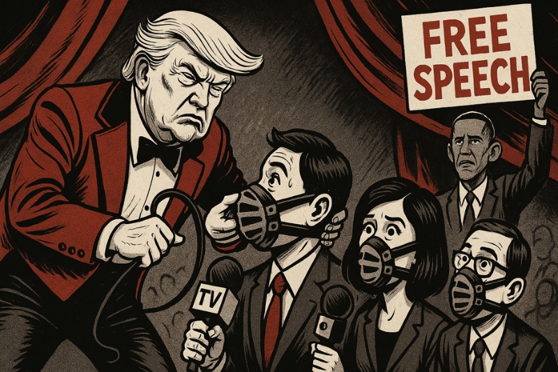 Pressefreiheit im Trump-Stil: Maulkorb deluxe und Zensur light