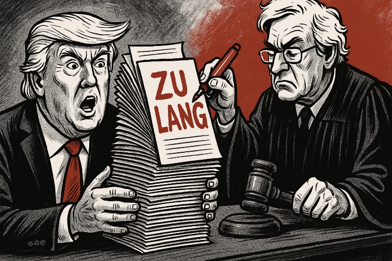 Trumps 85-seitige Klageschrift – wenn Recht zur Reality-Show wird