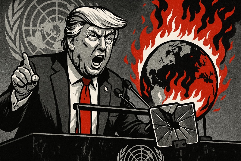 Teleprompter aus, Ego an: Trumps große UN-Stand-up-Show