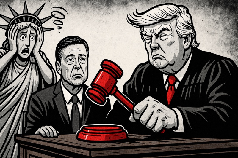 Demokratie auf der Anklagebank – Trump verwandelt die Justiz in seine persönliche Casting-Show