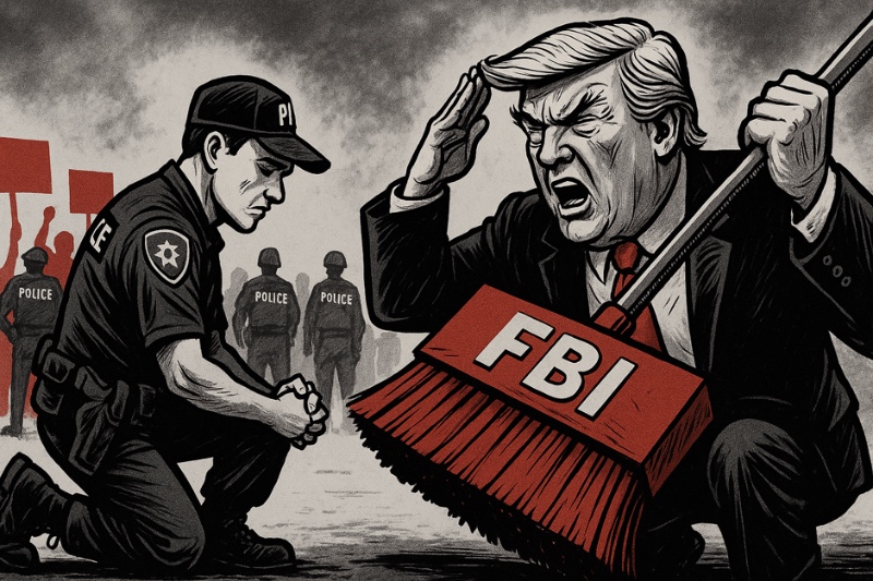 Knie nieder, flieg raus: Trumps FBI und der Kreuzzug gegen die Schwerkraft der Moral