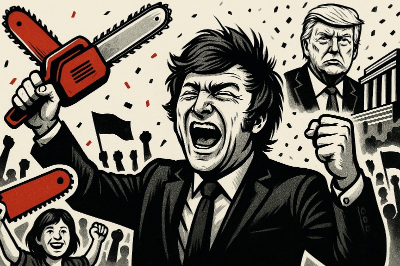 Der Mann mit der Kettensäge – Mileis Triumph zwischen Markt, Marotten und Massenhysterie