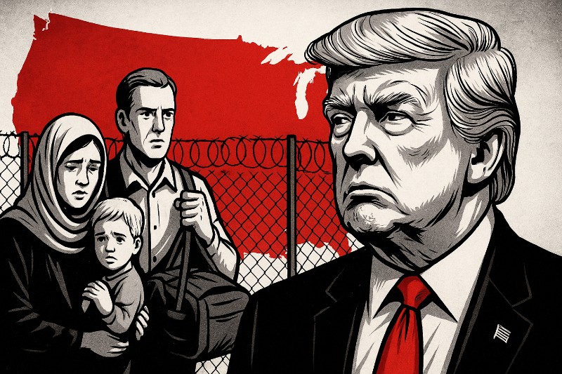 America First – Refugees Last": Wie Trump Humanität in Hauttönen portioniert