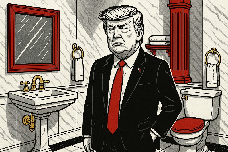 Trump, der Bademeister der Geschichte – Wenn das Lincoln-Badezimmer zum goldenen Thron Amerikas wird