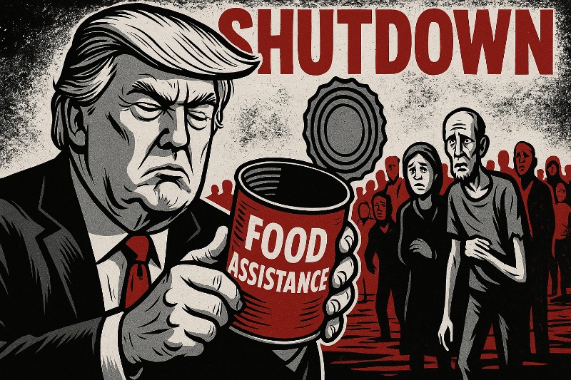 Shutdown à la Carte – Wenn Trump die Lebensmittelhilfe sperrt und die Nation hungern lässt (aber dafür patriotisch)