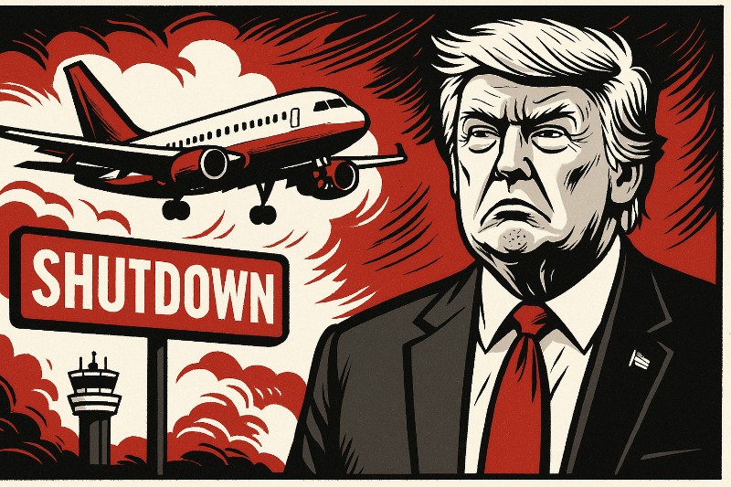 Shutdown Airways – Wenn Trumps Wirtschaft plötzlich im Landeanflug auf die Rezession ist