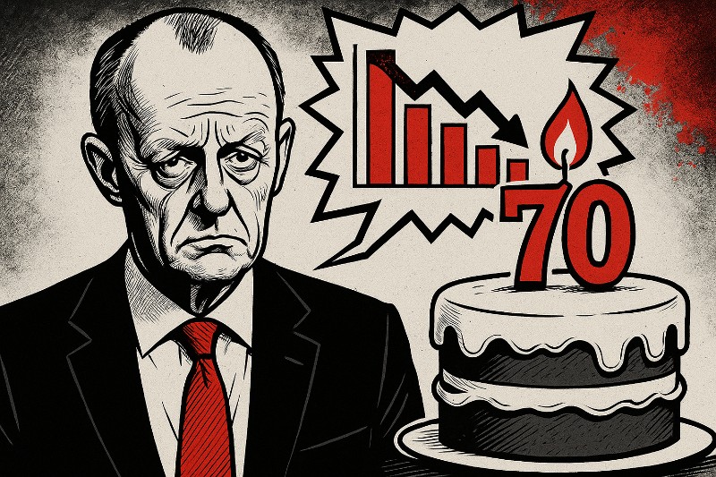 Friedrich Merz und der Kanzler, der zu alt zum Träumen war – ein Geburtstag zwischen Glanz, Groll und grauen Zahlen