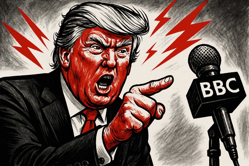 Milliarde gegen Mikrofon – Donald Trump erklärt der BBC den Krieg der Worte